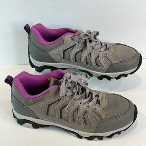 Magellan Outdoors Women’s Hiking Shoes 💜Gray & Purple Trail Sneakers Size 9B